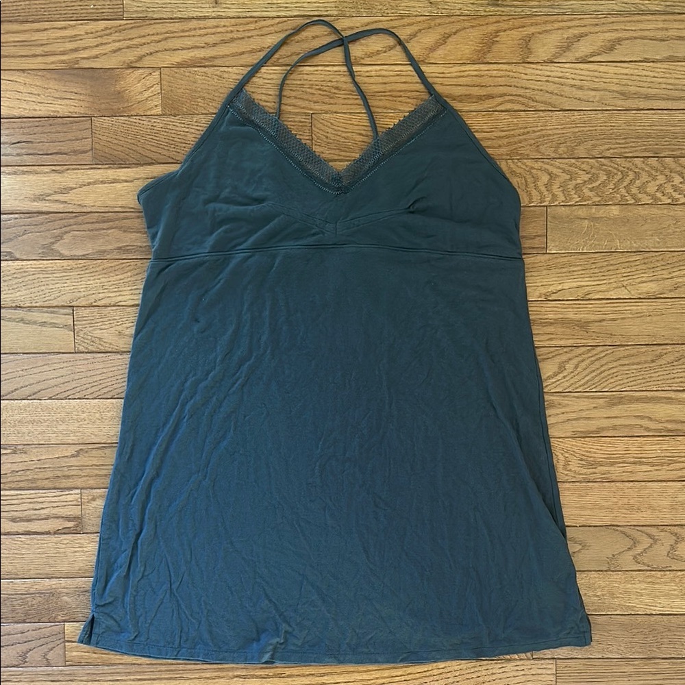 GAP Grey Blue Lace-Trimmed Slip Nightgown